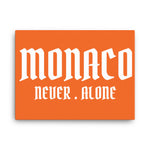 Canvas .MONACO. NEVER . ALONE