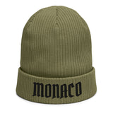 Organic ribbed beanie .MONACO.