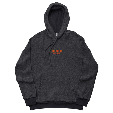 sueded fleece hoodie .MONACO.